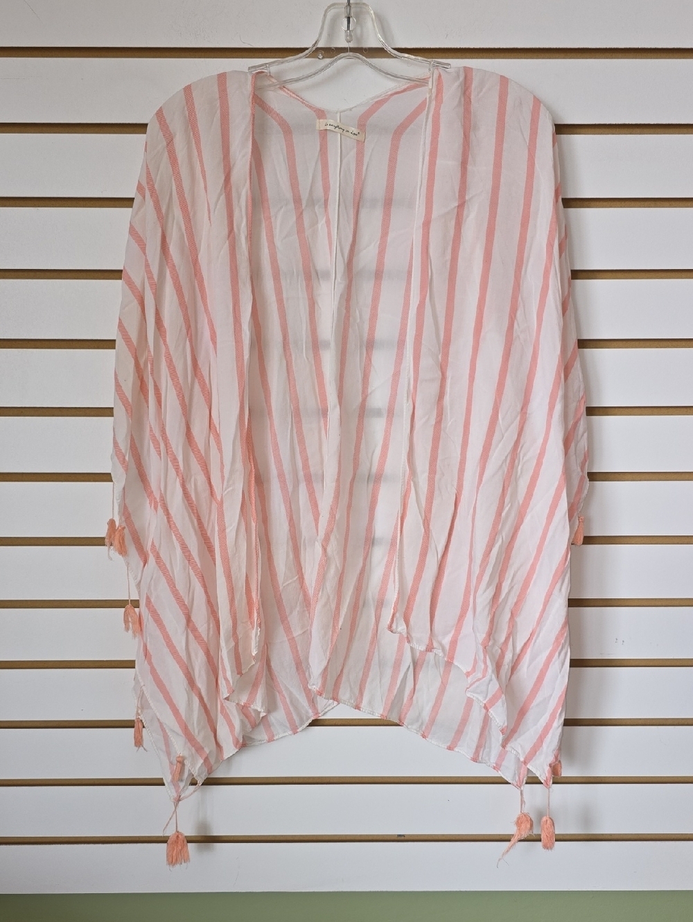 Do everything in love Striped Tassel Kimono